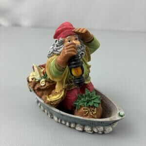 Collectible Christmas Figurine International Santa Greece - Vtg
